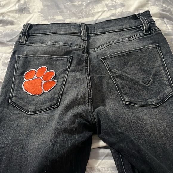 Cropped HUDSON jeans with Clemson patch! NWOT - Picture 4 of 5